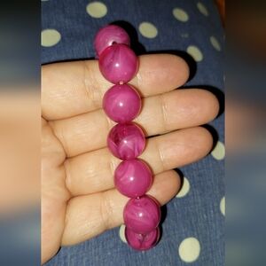Pink Beaded Bracelet